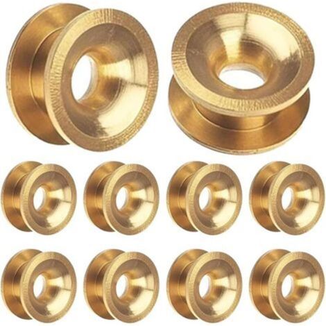 10 pcs Universel Manchons à œillets pour tête de Coupe-Bordures, débroussailleuse, Coupe-Herbe, Manchons en Laiton, pièces de Rechange, Accessoires pour Troy-Bilt, pour Craftsman Moteur de Jardin (1/5)