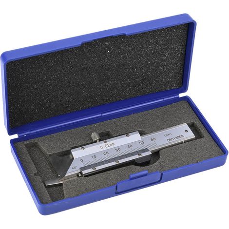 Jauge de chanfrein, règle de chanfreinage, pied à coulisse vernier pour chanfreins, calibre acier inoxydable 0-50mm, outil de mesure précis. (1/5)