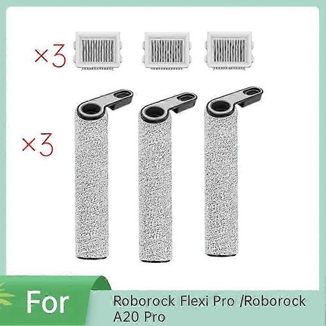 Accessoires pour aspirateurs Roborock Flexi Pro / Roborock A20 Pro : brosse rotative, filtres HEPA (1/5)