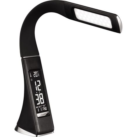 Flexo LED con reloj digital Pipo Negro (5W)