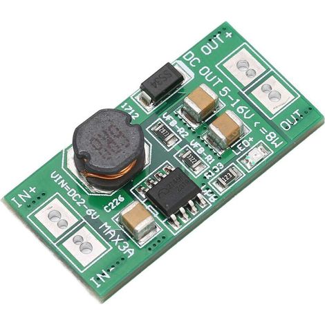 5V auf 12V USB-Spannungswandlermodul, 8W Max Boost-Netzteil, Boost-Platine für ABS-Netzteil (1/5)