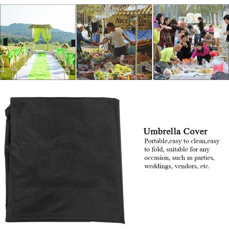 Parapluie de Table 205cm, Housse Imperméable Anti-Rouille en Toile Oxford (57x48x25cm) (1/5)