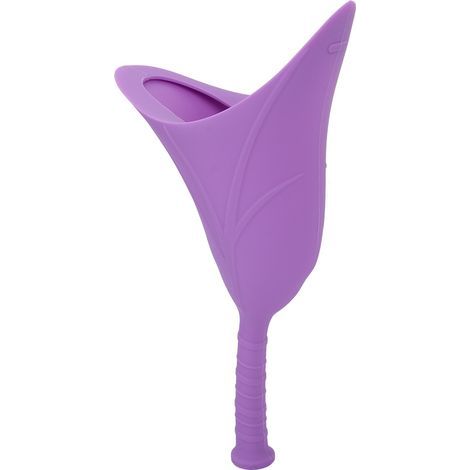 Urinoire Portable Femme en Silicone Souple - Entonnoir Pliable pour Voyage (Rose) (1/5)