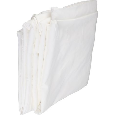 4-teiliges Sommerbettset aus bestickter Tencel-Seide 2022, nahtlose, leichte, klimatisierte Decke, cremeweiß, Laken 245 x 250 cm x 1 (1/5)