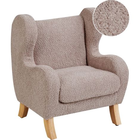 Kids Armchair FARUM Boucle Taupe