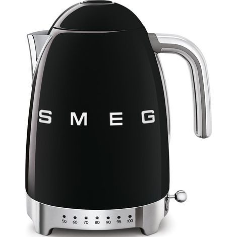 Smeg KLF04BLEU Elektrischer Wasserkocher Schwarz 1,7L 2400W