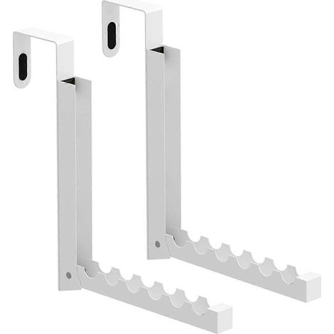 Lot de 2 cintres robustes à suspendre à une porte, multifonctionnels, pour sacs et foulards (1/4)