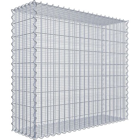 Gabiondeco - Gabion à mailles très fines pour gravillon 100 cm x 90 cm x 30 cm (L x H x P). maille 5 x 10 cm. spirale - Made in Germany (1/3)
