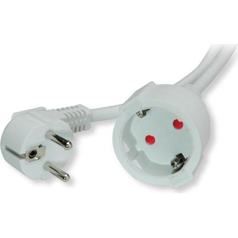 Value Cavo di estensione bianco 10 metri 16A 250V