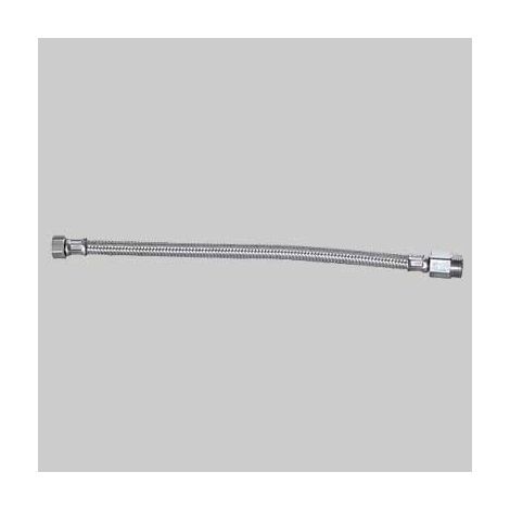 FLESSIBILE INOX M 3/8 PROLUNGATO F 1/2 cm 40 MADE IN ITALY