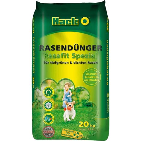 HACK Rasendünger Rasafit Spezial 20 Kg Frühjahrsdünger Sommerdünger Langzeit