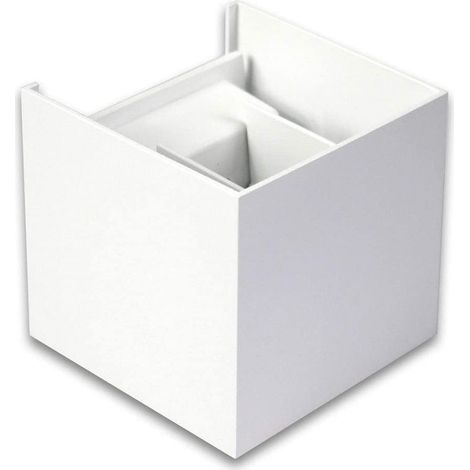Applique da parete led cob 12 watt per esterno impermeabile IP55 luce calda 3000 k lampada per terrazzo e giardino doppia emissione luminosa UP & DOWN bianco (1/5)