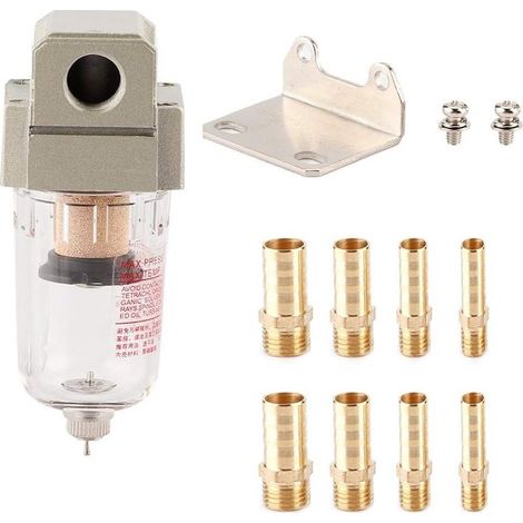 Séparateur d'huile moteur, 1 Pc Aluminium Fer Laiton et Verre Voiture Universel Moteur Séparateur d'huile Capteur Réservoir Peut Filtre À Huile Déflecteur (1/5)