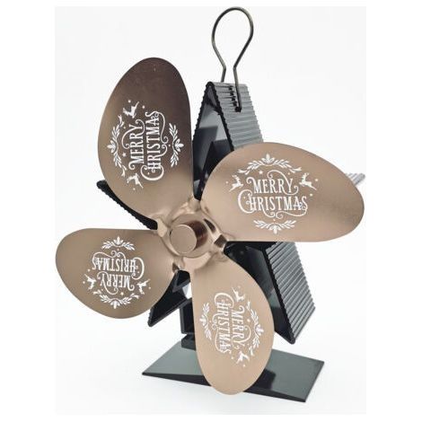 Ventilateur Poele à Bois 4 Pales Avec Thermomètre - Ventilateur Cheminée Alimenté à la Chaleur Ventilateur Silencieux avec Protection Contre le Surchauffe pour Poêle à Bois Cheminée Gaz Bûche Poêle à (1/5)