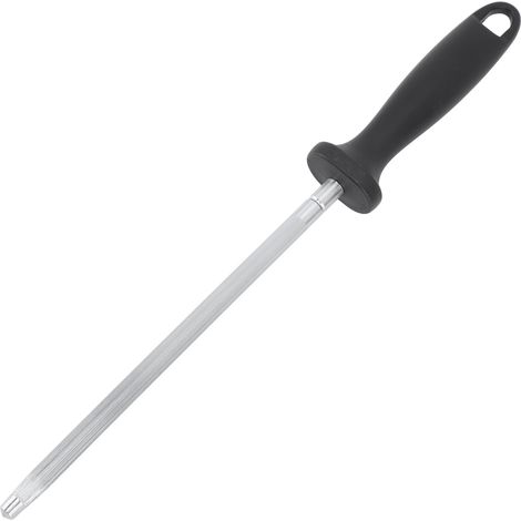 Fusil à aiguiser en acier au carbone, affûteur de lames de couteau professionnel, manche ergonomique en plastique. (1/5)