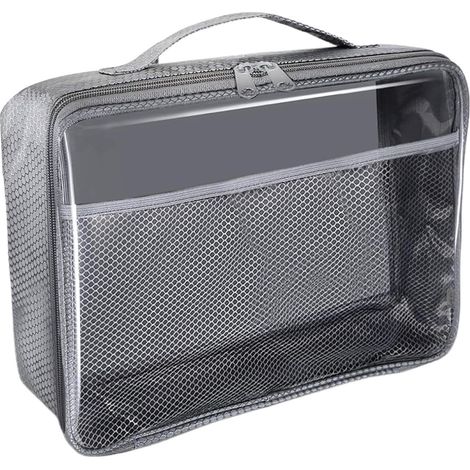 Bolsas de almacenamiento transparentes de PVC con cremallera para juguetes, cosméticos, documentos, fotos y recibos.