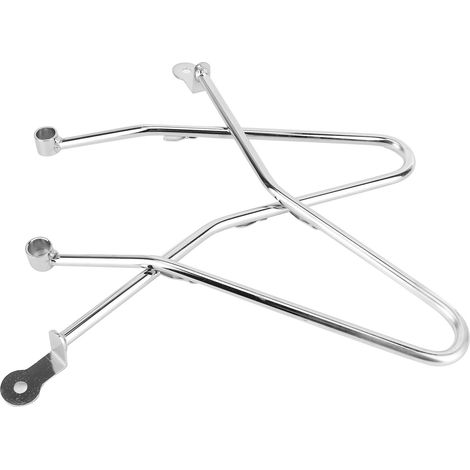 Supports de sacoches latérales en acier argenté pour Triumph Bonneville T100/Thruxton 900 (1/5)