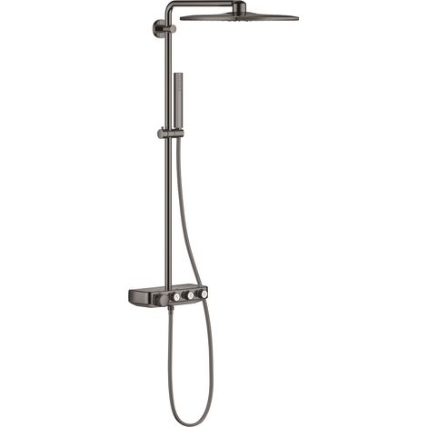 Columna de ducha Euphoria SmartControl System 310 Cube Duo con grifo termostático, Hard Graphite (26508A00)