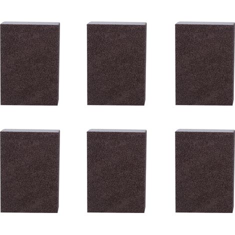 6 éponges abrasives portatives pour nettoyage de fond de casserole - Brosse gomme nettoyante multifonction