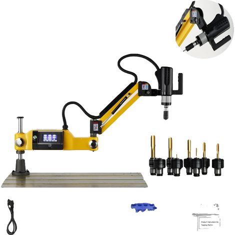 Máquina de roscado eléctrica, 600 W de potencia, tipo universal, ISO M16 universal (1/2)