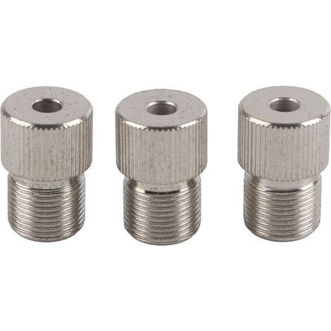 Adaptador de mandril de taladro de 5 mm, 3 unidades, accesorio para brocas de carpintería de acero con alto contenido de carbono para uso doméstico y comercial. (1/4)