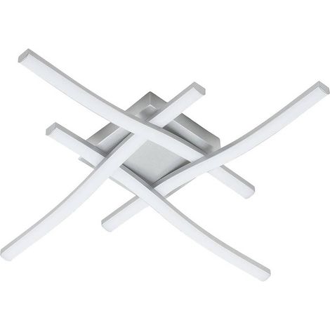 PLAFONIERA LED SERIE 'TRATTI' 20W - 2700LM - col. silver