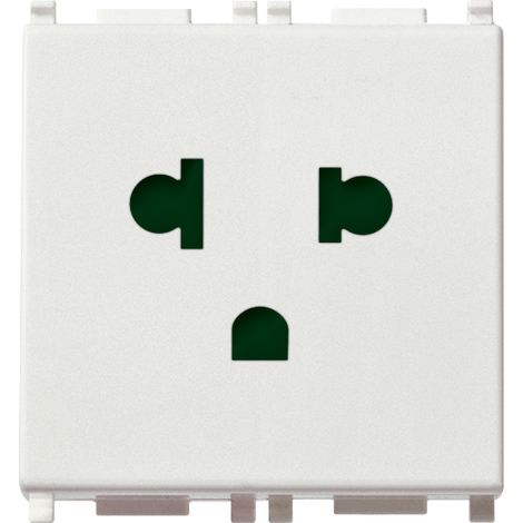 VIMAR - 14248 Presa SICURY 2P+T 16A USA+EU bianco