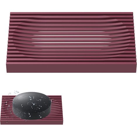 Support À Savon - Plateau Égouttant Avec Canaux De Drainage - Pour Salle De Bain Cuisine - 1 Pièce (1/5)