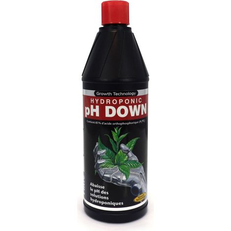 Solution de pH Down 81% - 1 litre - GROWTH TECHNOLOGY