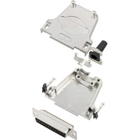 TRU COMPONENTS TCDTZF25DBSK 7708424 D-SUB Buchsenleisten-Set 180 ° Polzahl: 25 Lötkelch 1 St.