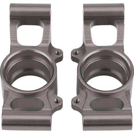 Porte-moyeu arrière en aluminium pour Traxxas X-MAXX 1/5, gris titane, pièce de rechange durable (1/4)