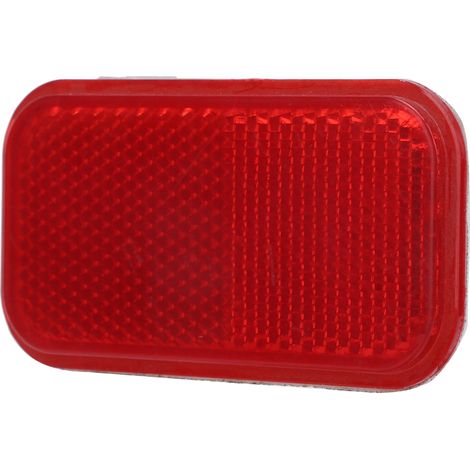 Bande adhésive réflecteur rouge sécurité nuit pour voitures motos panneau rectangulaire remplacement carrosserie (1/5)