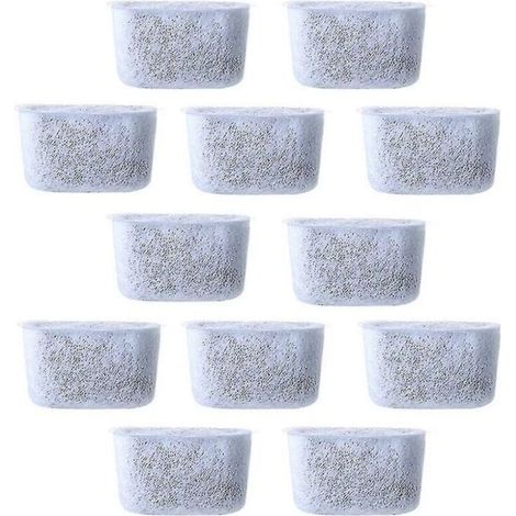 12pcs Filtres à eau à charbon de rechange Filtre non tissé pour cafetières (1/4)