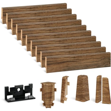 KGM Sockelleisten-Set Eiche rustikal 16 x 58 x 2400 mm - 10 Stück (1/5)