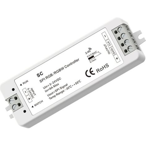 Contrôleur RGB / RGBW SPI pour rubans LED IC intelligents 5-24V (1/5)