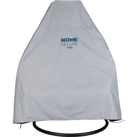 Home Deluxe - Funda de lluvia para silla colgante CAPE TWIN  Color: gris claro (1/5)