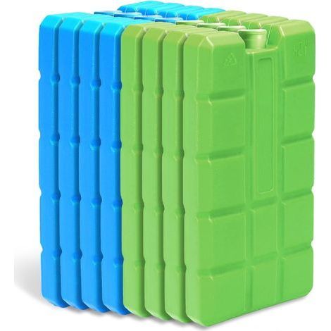 Lot de 8 pains de glace ultra-fins réutilisables de 200 ml pour glacière. parfaits pour les activités de plein air et pour conserver la fraîcheur des aliments. (1/5)