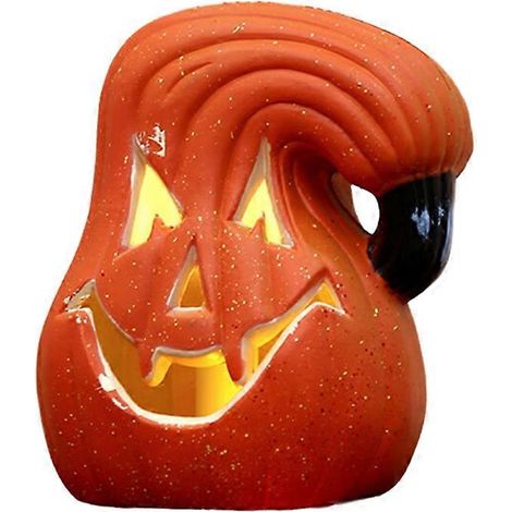 Décoration citrouille lumineuse LED pour extérieur, lampe citrouille d'Halloween à piles (1/5)