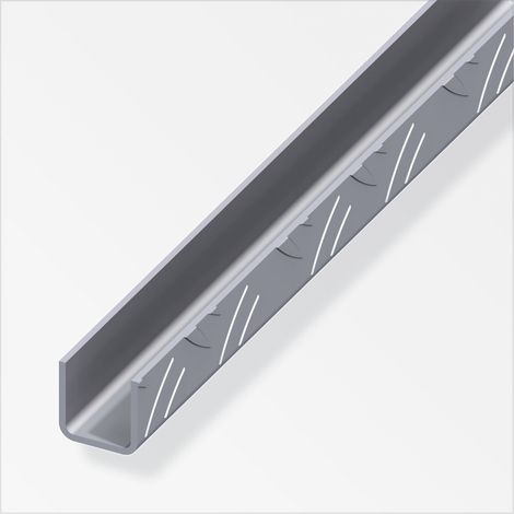 alfer Quadrat-U-Profil 29,5 x 29,5 x 1000 mm Aluminium Aluminiumprofil U Schiene (1/2)