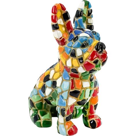 Statuina Pop Art a forma di cane, moderna decorazione per la casa, regalo originale per gli amanti degli animali