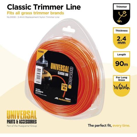 Hilo nylon 2,4 mm 90 m, McCulloch 00057-76.163.08 (1/4)