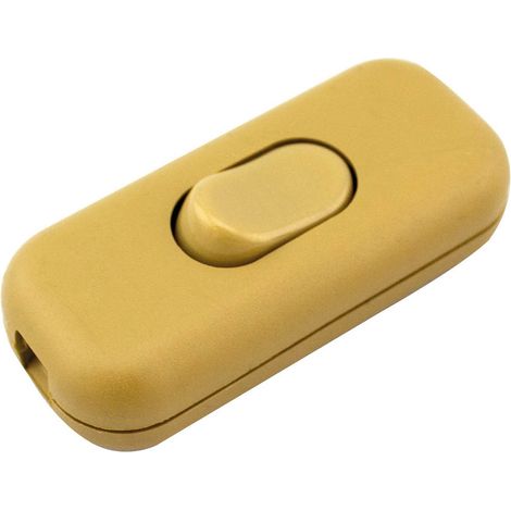 Interruptor de paso 6A Dorado (1/3)
