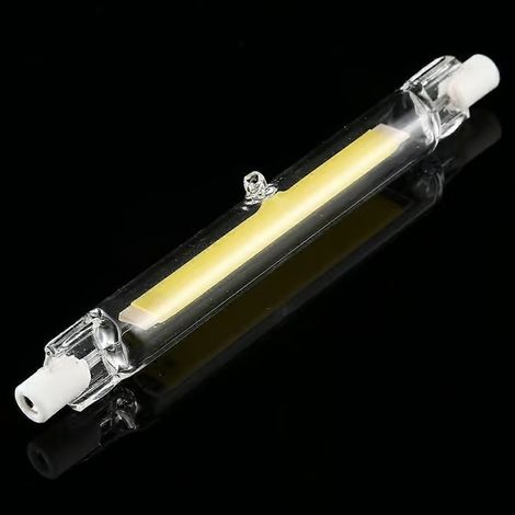 Ampoule LED COB R7S 220V 15W 189mm, tube en verre, remplacement d'ampoule halogène, spot, lumière blanche naturelle (1/4)
