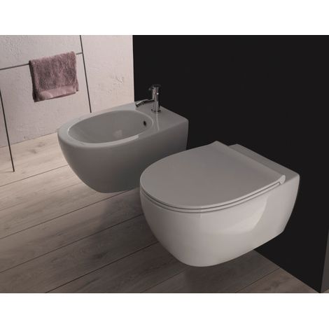 Sanitari 4all sospesi salvaspazio senza brida cm. 48x37 con (1/4)