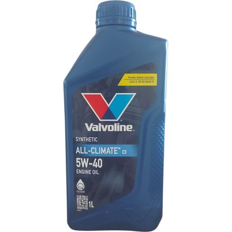 Valvoline all-climate c3 olio motore 5w-40  5w40 olio 1l full synthetic