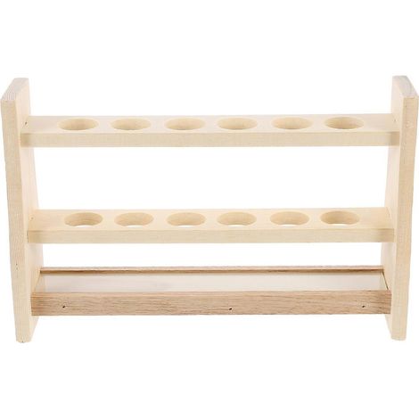 support en bois pour tubes à essai, support pratique pour tubes à essai et rangement-26X16.5CM