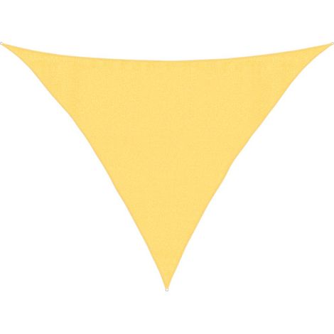 vidaXL Toldo de vela HDPE beige 160 g/m² 3,5x3,5x4,9 m (1/2)