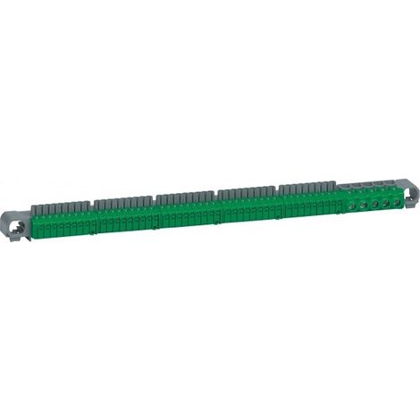 405057 Legrand - Bornier De Terre - 5 Connexions 6mm² à 25mm² + 45 Connexions 1,5mm² à 4mm² - Longueur 322mm (1/4)