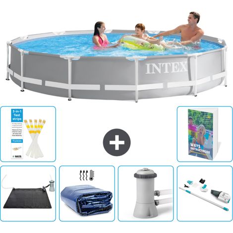 Prism Frame Pool Rund - 366x76 cm - 7-teilig S82