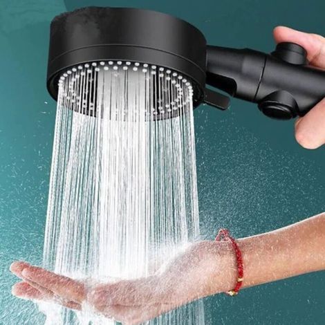 Pommeau de Douche à Haute Pression économie d'eau, Douchette Douche Salle de Bain Réglable à 5 Modes, Pommeau de Douche Anti Calcaire avec arret, Facile à Installer (1/4)
